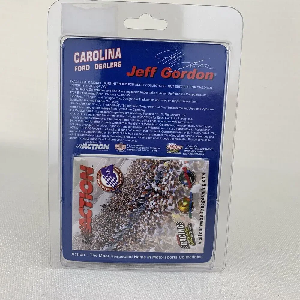 1991 Action Jeff‎ Gordon #1 Carolina Ford Dealers Thunderbird 1:64 NASCAR LE